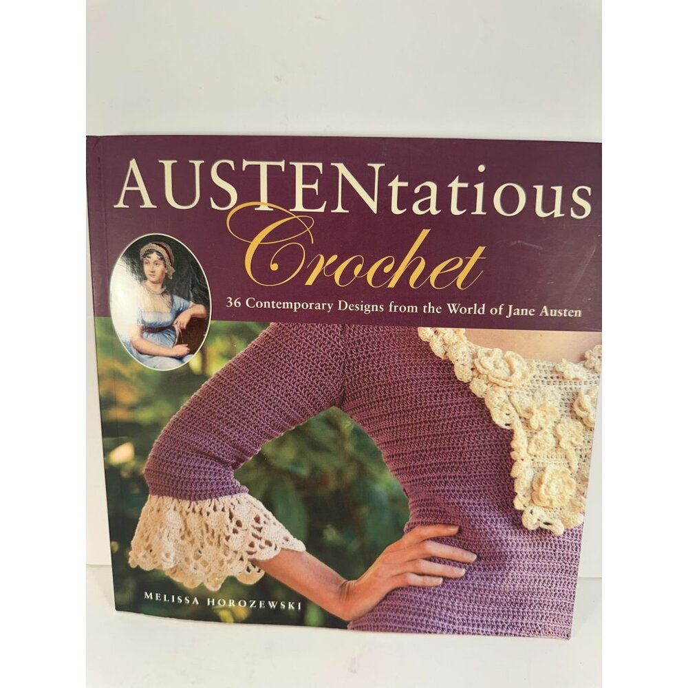 LOT of 2 Crochet Books: Big Book of Crochet and Austentatious Crochet, 36 contem
